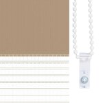 vidaXL Store zèbre marron sable largeur du tissu 60 9 cm polyester