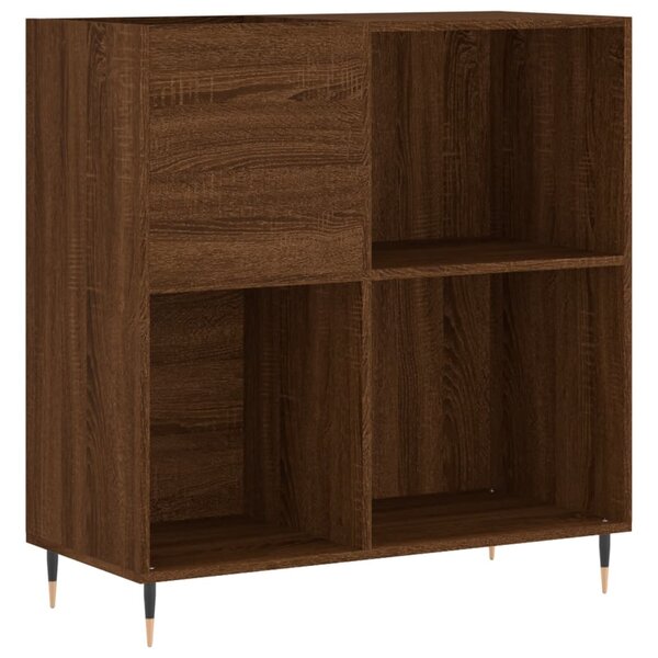 vidaXL Armoire à disques chêne marron 84 5x38x89 cm bois d'ingénierie