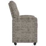 vidaXL Chaises de Salle à Manger avec Roues 2 pc Simili daim