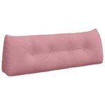 vidaXL Coussin de Dos Rose 140 x 24 x 50 cm Velours