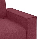 vidaXL Canapé 2 places Rouge vin 160x78x84 cm Tissu