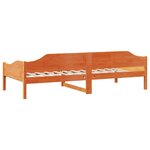 vidaXL Cadre de lit sans matelas cire marron 90x190 cm bois pin massif