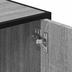 vidaXL Armoire de lavabo de salle de bain sonoma gris 65x33x60 cm