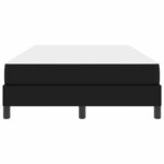 vidaXL Cadre de lit avec matelas Noir 120 x 190 cm tissu