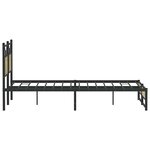 vidaXL Cadre de lit sans matelas chêne sonoma 150x200 cm