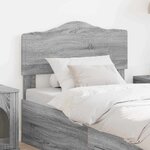 vidaXL Tête de lit Gris Sonoma 80 cm Bois d'ingénierie