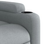 vidaXL Fauteuil inclinable en tissu gris clair