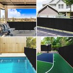 vidaXL Filet brise-vue Anthracite 1 5x10 m PEHD 75 g/m²