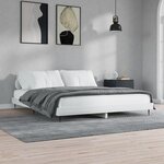 vidaXL Cadre de lit blanc brillant 160x200 cm bois d'ingénierie