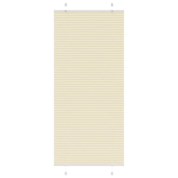 vidaXL Store plissé crème 100x200cm largeur du tissu 99 4 cm polyester