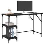 vidaXL Bureau Chêne noir 120 x 50 x 75 cm Bois d'ingénierie