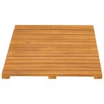 vidaXL Tapis de bain Uni Marron 60 x 40 cm bois