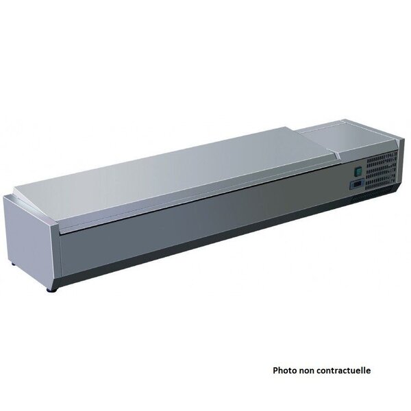 Saladette Réfrigérée Inox à Poser - 4 à 9 Bacs GN 1/3 - AFI Collin Lucy - 1800 mm