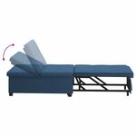 vidaXL Canapé-Lit Bleu 194 x 67 x 37 cm tissu