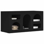 vidaXL Meuble TV Noir 80 x 35 x 40 cm Bois d'ingénierie