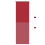 vidaXL Store enrouleur occultant rouge largeur du tissu 35 7 cm