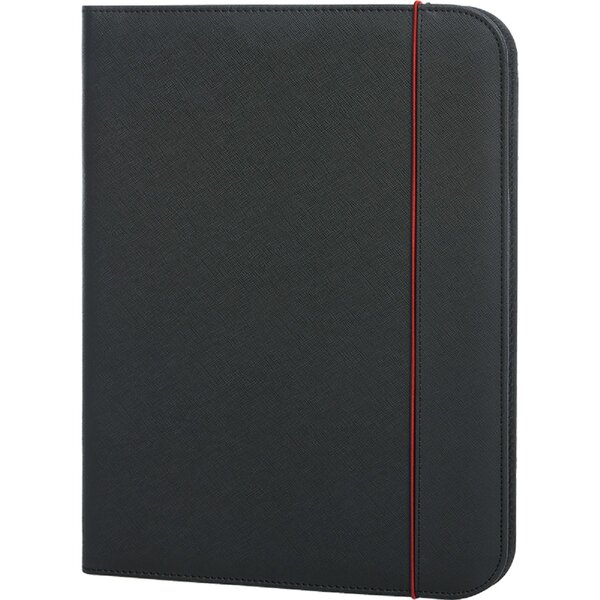 conférencier simili cuir - 1813068 - noir liseret rouge