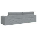 vidaXL Canapé Lit de Sol 2-en-1 Gris Clair 245x150x60.5 cm Tissu