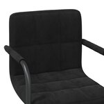 vidaXL Chaises pivotantes à manger lot de 4 noir velours