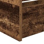 vidaXL Cadre de lit de jour avec tiroirs Bois ancien 75 x 190 cm