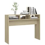 vidaXL Table console chêne sonoma 105x30x80 cm bois d'ingénierie