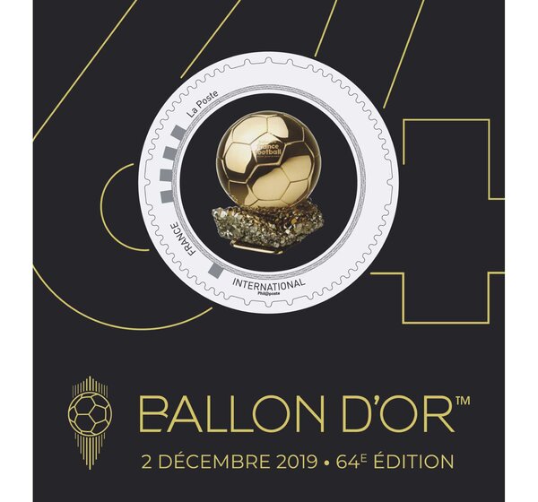 Collector 1 timbre - Ballon d'Or - Lettre Prioritaire