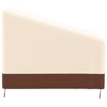 vidaXL Housse chaise longue de jardin beige 79x97x48/74 cm oxford 600D