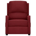 vidaXL Fauteuil inclinable Rouge bordeaux Tissu