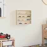 vidaXL Boîte d'Exposition en Bois Marron 40 x 8 5 x 37 cm Contreplaqué