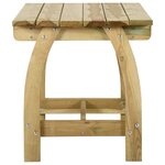 vidaXL Ensemble à manger de jardin 4 Pièces Bois de pin imprégné