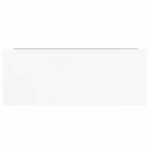 vidaXL Étagère murale flottante Blanc brillant 60x23 5x3 8 cm MDF