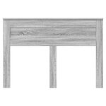 vidaXL Tête de lit Gris Sonoma 140 cm Bois d'ingénierie