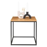 House Nordic Table latérale Avery Chêne et noir