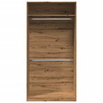 vidaXL Garde-robe chêne artisanal 100x50x200 cm bois d'ingénierie