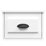 vidaXL Table de chevet murale blanc 41 5x36x28 cm