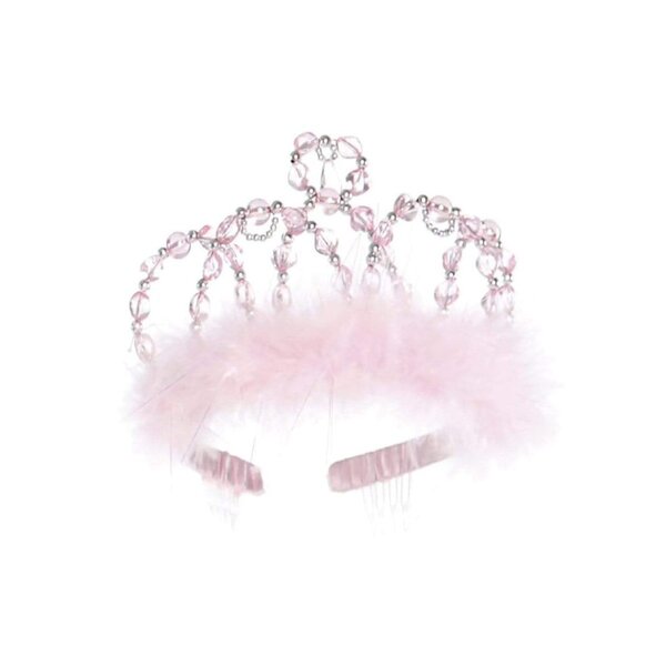 Diadème de princesse  rose/argent