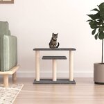 vidaXL Arbres à chat avec plates-formes gris foncé 62 5 cm