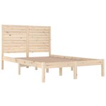 vidaXL Cadre de lit sans matelas 120x190 cm bois massif