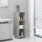 vidaXL Armoire de salle de bain Gris béton 30x30x95 cm Bois ingénierie