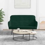 vidaXL Banc Vert foncé 110x76x80 cm Velours