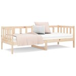 vidaXL Lit de jour sans matelas 80x200 cm bois de pin massif