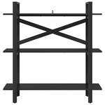 vidaXL Étagère Chêne noir 100 x 33 5 x 102 cm Bois d'ingénierie