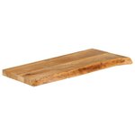 vidaXL Dessus de table à bord vivant 80x30x3 8 cm bois massif manguier