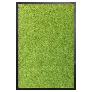 vidaXL Paillasson lavable Vert 40x60 cm