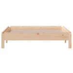 vidaXL Lit empilable sans matelas 75x190 cm bois pin massif