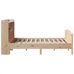 vidaXL Lit bibliothèque sans matelas 140x190 cm bois de pin massif