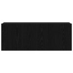 vidaXL Meubles TV Chêne noir 80 x 30 x 30 cm Bois d'ingénierie