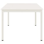 vidaXL Table de salle à manger / Table de repas Blanc