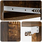 vidaXL Table d'appoint murale 87 5 x 34 5 x 17 cm Bois d'ingénierie