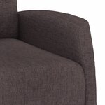 vidaXL Fauteuil Marron foncé Tissu